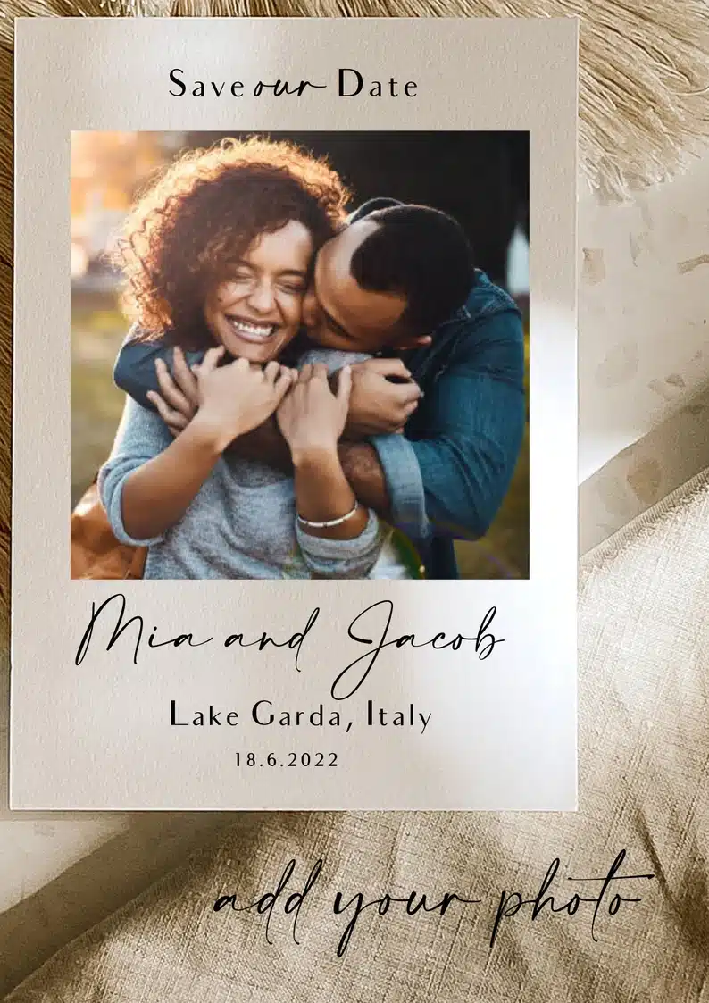 Personalised Photo Save the Date Cards – Wedding - Image 10