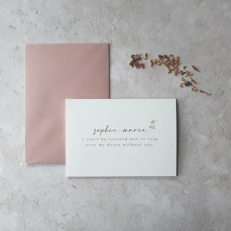Personalised Bridesmaid Proposal Card | Funny Maid of Honour Gift
