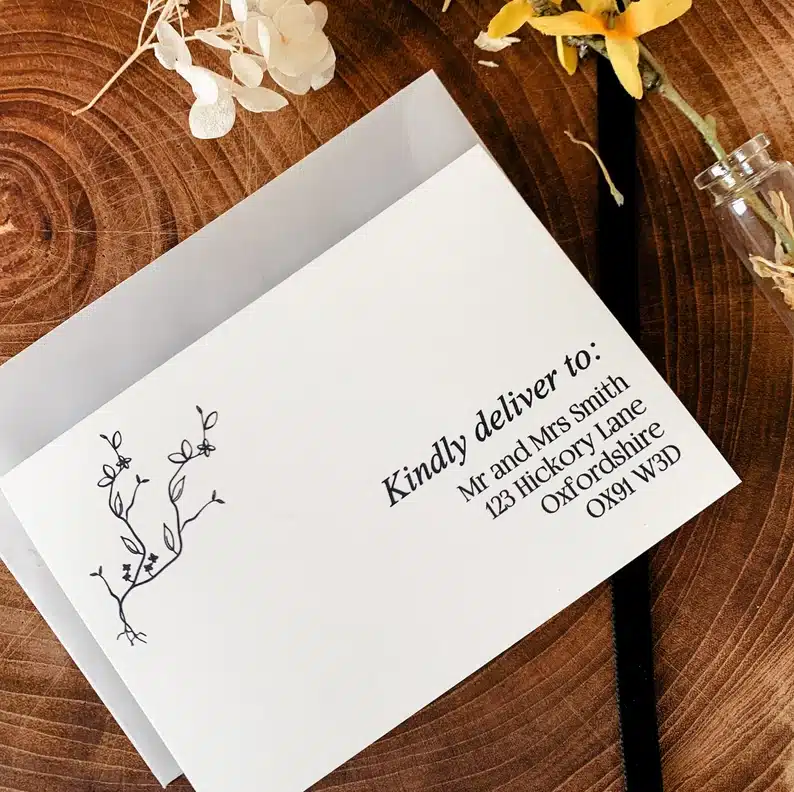 Black & White Minimalist Wedding Invitations