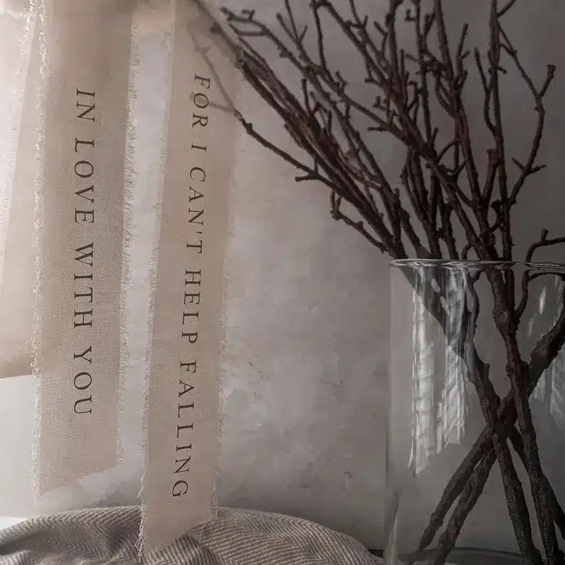 Personalised Bridal Bouquet Ribbon – Wedding Accessory