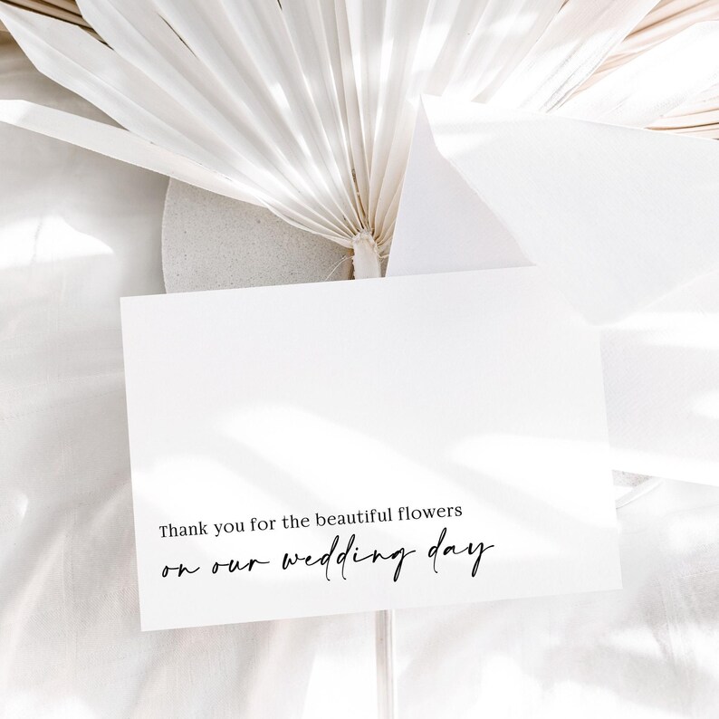 Wedding Florist Thank You Card (A6)