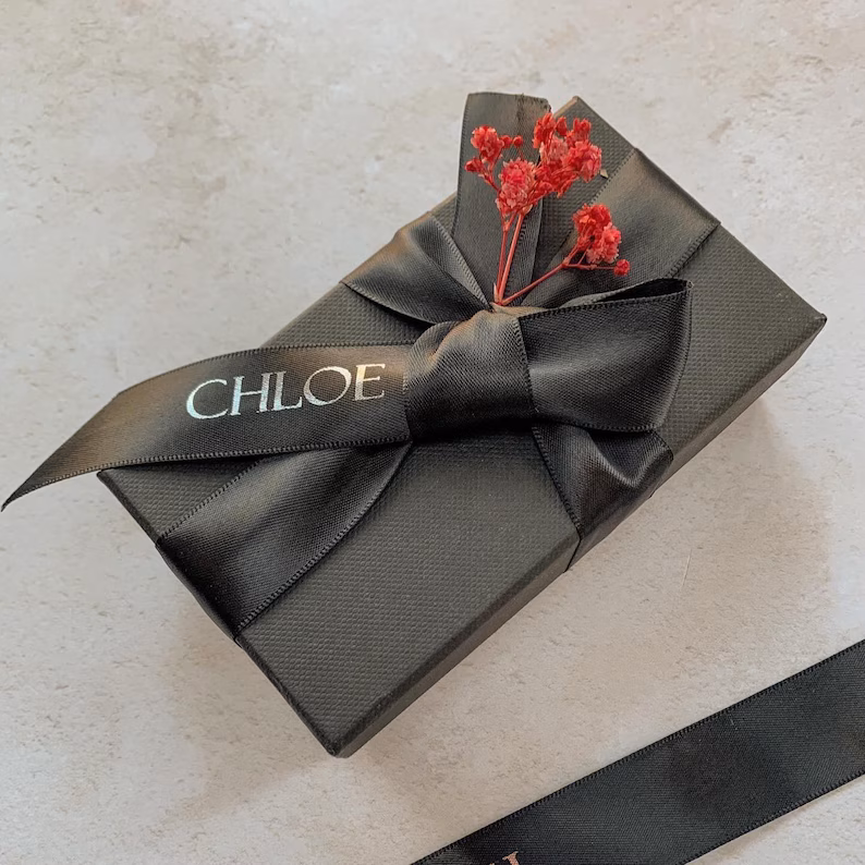 Personalised Satin Ribbon Bows | Wedding Name Ribbons & Bridesmaid Gift Wrap - Image 5