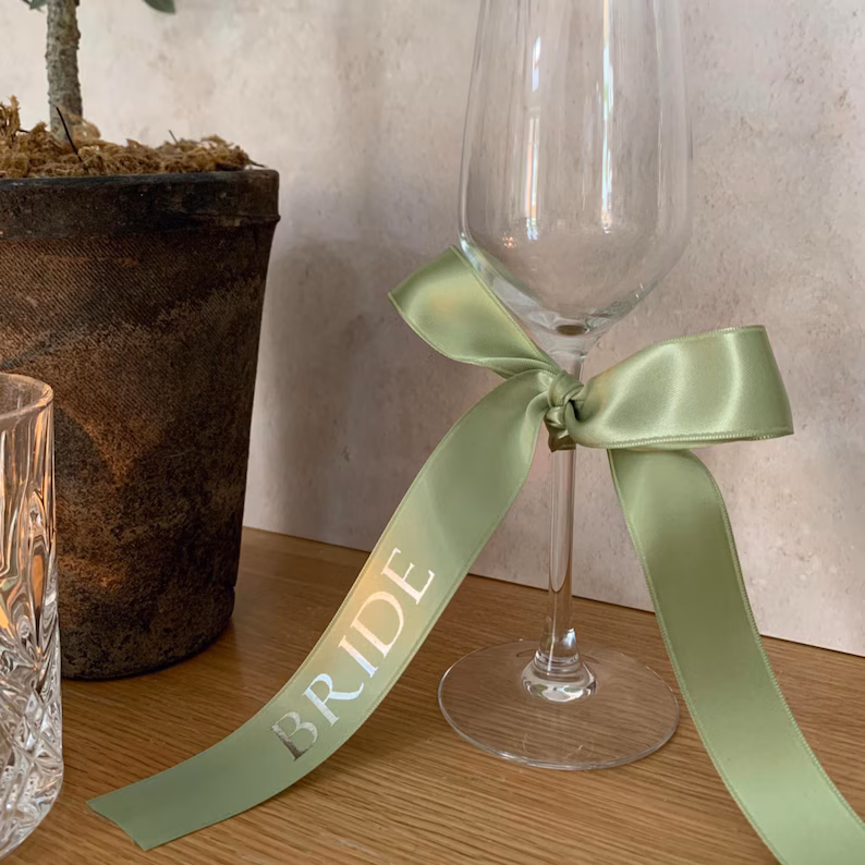 Personalised Satin Ribbon Bows for Weddings & Bridesmaid Gifts - Image 10