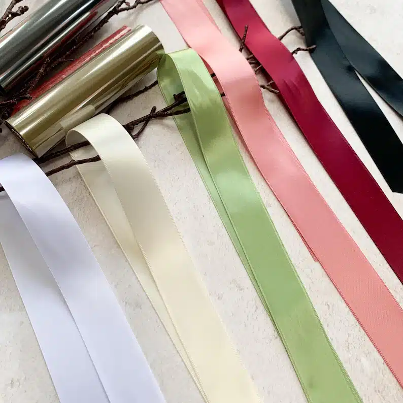 Personalised Satin Ribbon Bows for Weddings & Bridesmaid Gifts - Image 8