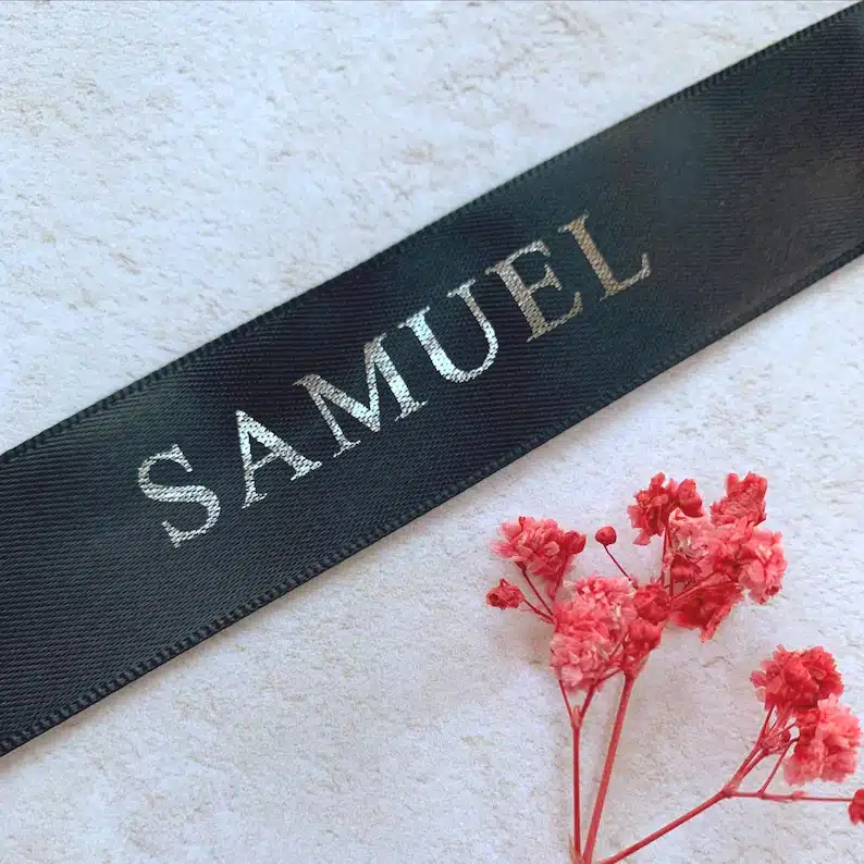 Personalised Satin Ribbon Bows for Weddings & Bridesmaid Gifts - Image 2