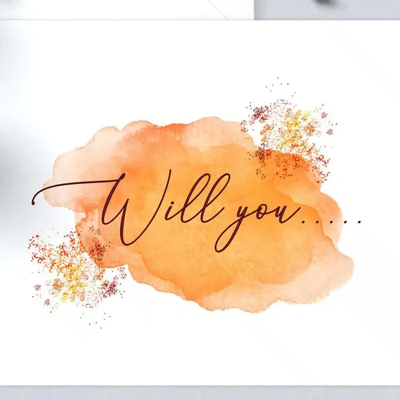 Bridesmaid Proposal Card – Watercolour Design