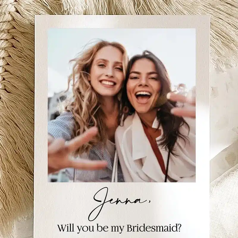 Bridesmaid Proposal Photo Card